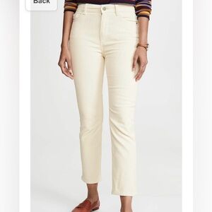 High rise corduroy jeans
